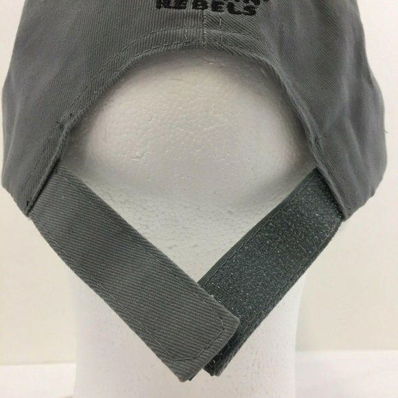 UNLV Runnin Rebels Snapback Hat Grey Adjustable Hook and Loop Baseball Cap - Picture 3 of 11